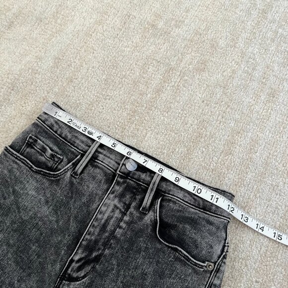 Frame Le Sylvie Slender Straight High Rise Crop Jeans 25 Rockstar - Picture 8 of 10